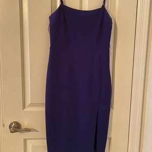 Express Royal Blue Midi Dress